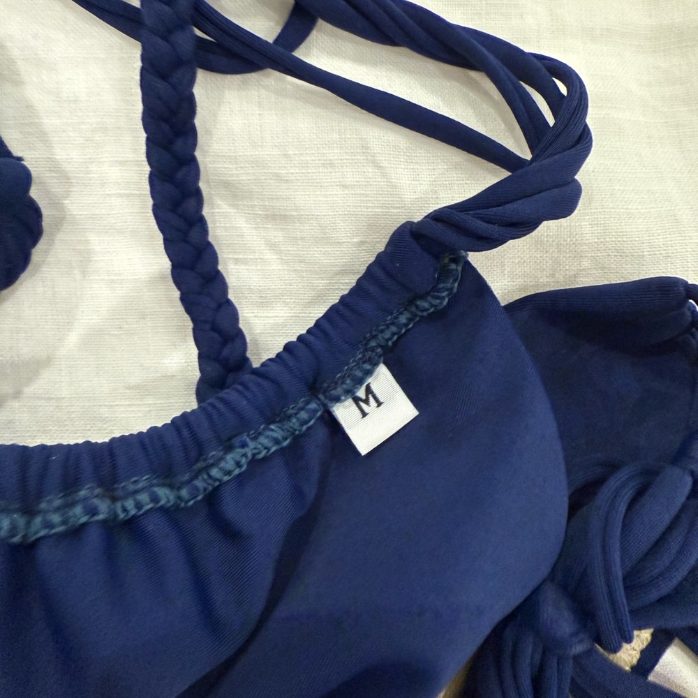 KALANI Navy Blue Bikini Top